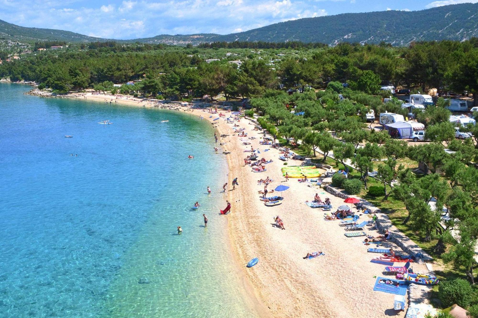 Mobile Homes In Camp Kovacine, Cres, With Long Pebble Beach ภายนอก รูปภาพ